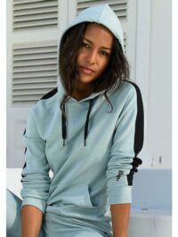 Bench. T-shirt en sweat à capuche longueur mini - Bench LM - Vert