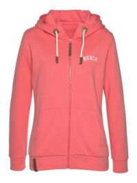Bench. : veste sweat à capuche »Basic Tricolour« - Bench LM - Rose