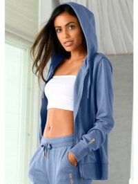 Bench. : veste sweat à capuche - Bench LM - Bleu