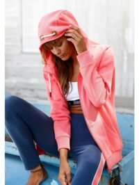 Bench. : veste sweat à capuche - Bench LM - Rose