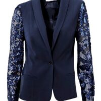 Blazer en dentelle - Singh S. Madan - Bleu