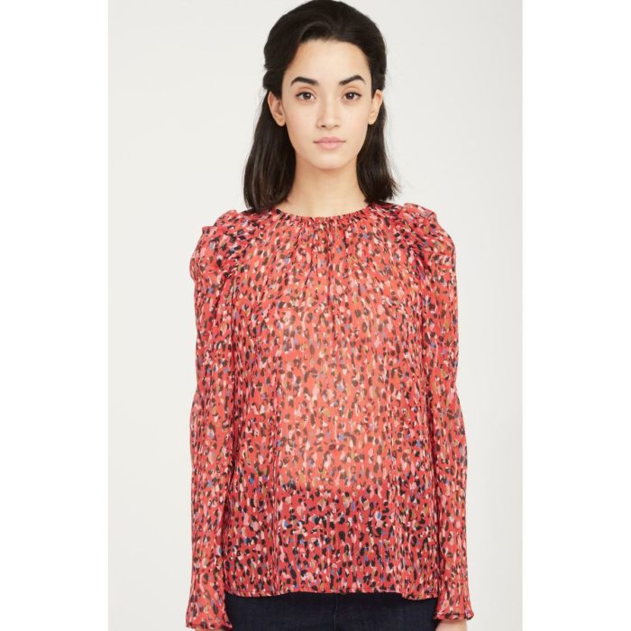 Blouse imprimée à manches fantaisie Naf Naf