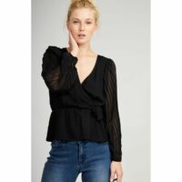 Blouse manches plissées Naf Naf