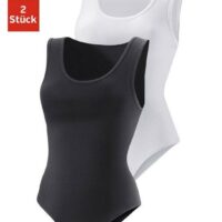 Body-débardeur Vivance Active (2 pièces) en coton stretch - Vivance  - Noir