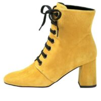 Bottines à lacets - helline - Jaune