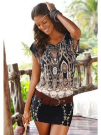 Buffalo : T-shirt long - Buffalo LM - Noir