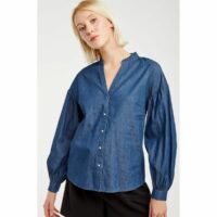 Chemise en denim à manches longues Naf Naf