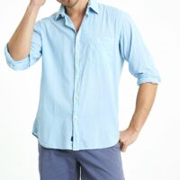 Chemise unie azur Arthur