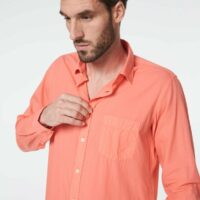 Chemise voile de coton corail Arthur