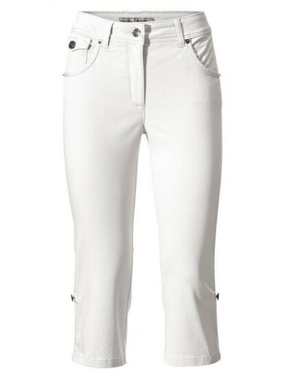 Corsaire en jean ajusté - ASHLEY BROOKE - Blanc