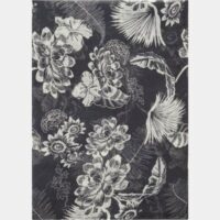 Foulard fleuri Gris Caroll