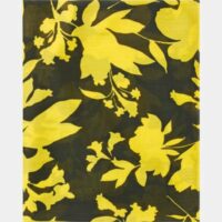 Foulard Fabrice fleuri Jaune Caroll