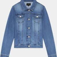 Veste blazer droite Holiday B courte Bleu Caroll