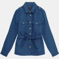 Veste saharienne Max B Bleu Caroll