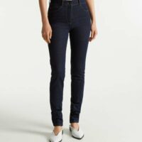 Pantalon droit Tom coton Bleu Caroll