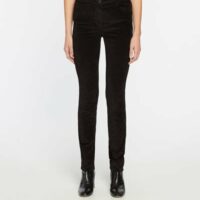 Pantalon Orlando slim velours stretch Noir Caroll