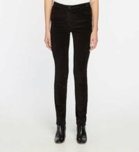 Pantalon Orlando slim velours stretch Noir Caroll