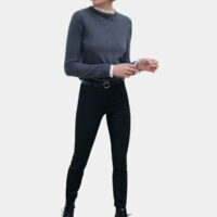 Pantalon slim Elias Noir Caroll