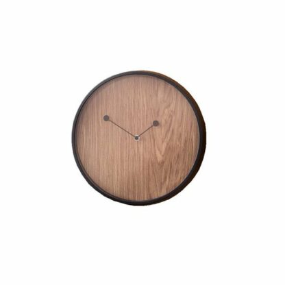 Horloge Drift bord métal noir fond couleur noyer 30