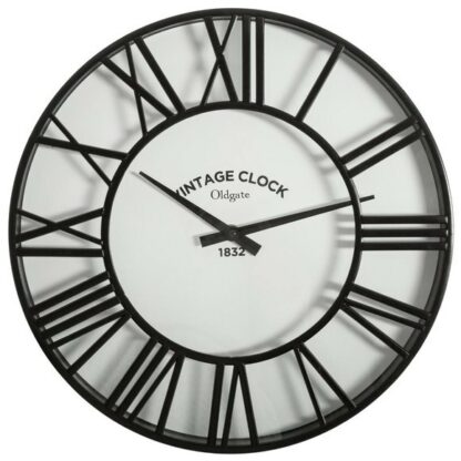 Horloge vintage clock noir 35cm Zodio