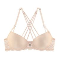 LASCANA : Soutien-gorge T-shirt-bandeau avec armatures et bretelles amovibles - Lascana - Écru