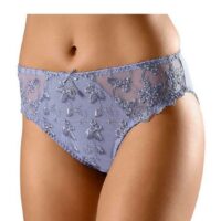 LASCANA : slip avec belle dentelle à broderie florale - Lascana - Gris