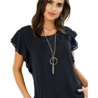 Lady : T-shirt en maille jersey - LADY - Noir