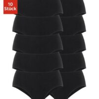 Lot : slip taille basse (10 pièces) - GO IN - Noir