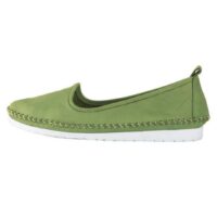 Mocassins femme colorés en cuir à surpiqures - Andrea Conti - Vert