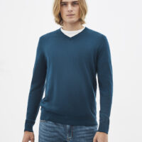 Pull col V 100% laine mérinos extra fin CELIO