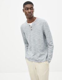 Pull col henley trompe lil tee-shirt CELIO