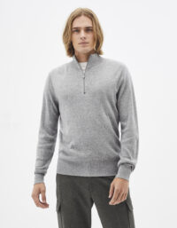 Pull col montant zippé soft touch CELIO