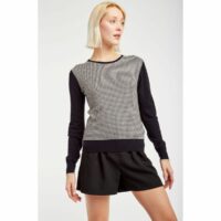 Pull jacquard et fil métallisé Naf Naf