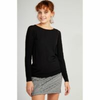 Pull manches longues détail pointelle Naf Naf