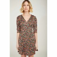 Robe cache-coeur imprimé fleuri Naf Naf