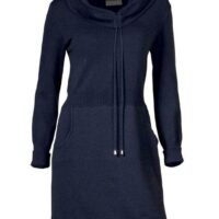 Robe en tricot - LINEA TESINI - Bleu