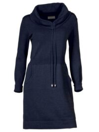 Robe en tricot - LINEA TESINI - Bleu