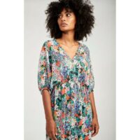 Robe longue imprimée manche kimono Naf Naf