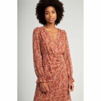 Robe portefeuille imprimé fleuri Naf Naf