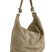 Sac cabas en cuir velours souple