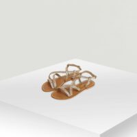 Sandales multi-brides en cuir Naf Naf