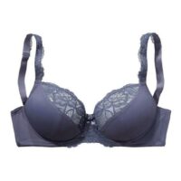 Soutien-gorge à armatures Nuance avec dentelle brodée raffinée sur le haut des bonnets et sur les bretelles - Nuance - Bleu