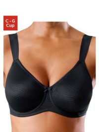 Soutien-gorge effet réducteur Triumph Essential Minimizer W au motif jacquard moderne - Triumph - Noir