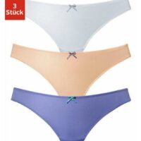 String Petite Fleur avec dentelle au dos (lot de 3) - PETITE FLEUR - Bleu