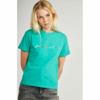 T-shirt manches courtes avec message Naf Naf