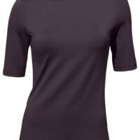 T-shirt uni avec décolleté en V au dos - LINEA TESINI - Violet