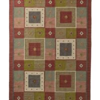 Tapis kilim kilim - helline - Rouge