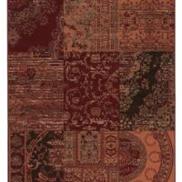 Tapis tissé  - helline home - Rouge