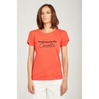 Tee shirt manches courtes imprimé mademoiselle cocotte Naf Naf