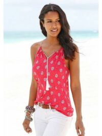 Top aux détails scintillants s.Oliver RED LABEL - s.Oliver Beachwear LM - Rouge